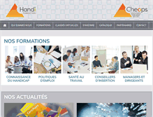 Tablet Screenshot of handi-formation.fr